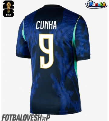 Brazílie Matheus Cunha #9 Venkovní Dres MS 2026 Krátký Rukáv